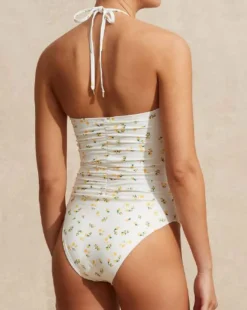 Limonata Ruched Vacation One Piece: Size XS