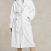 Logo Shawl-Collar Bath Robe