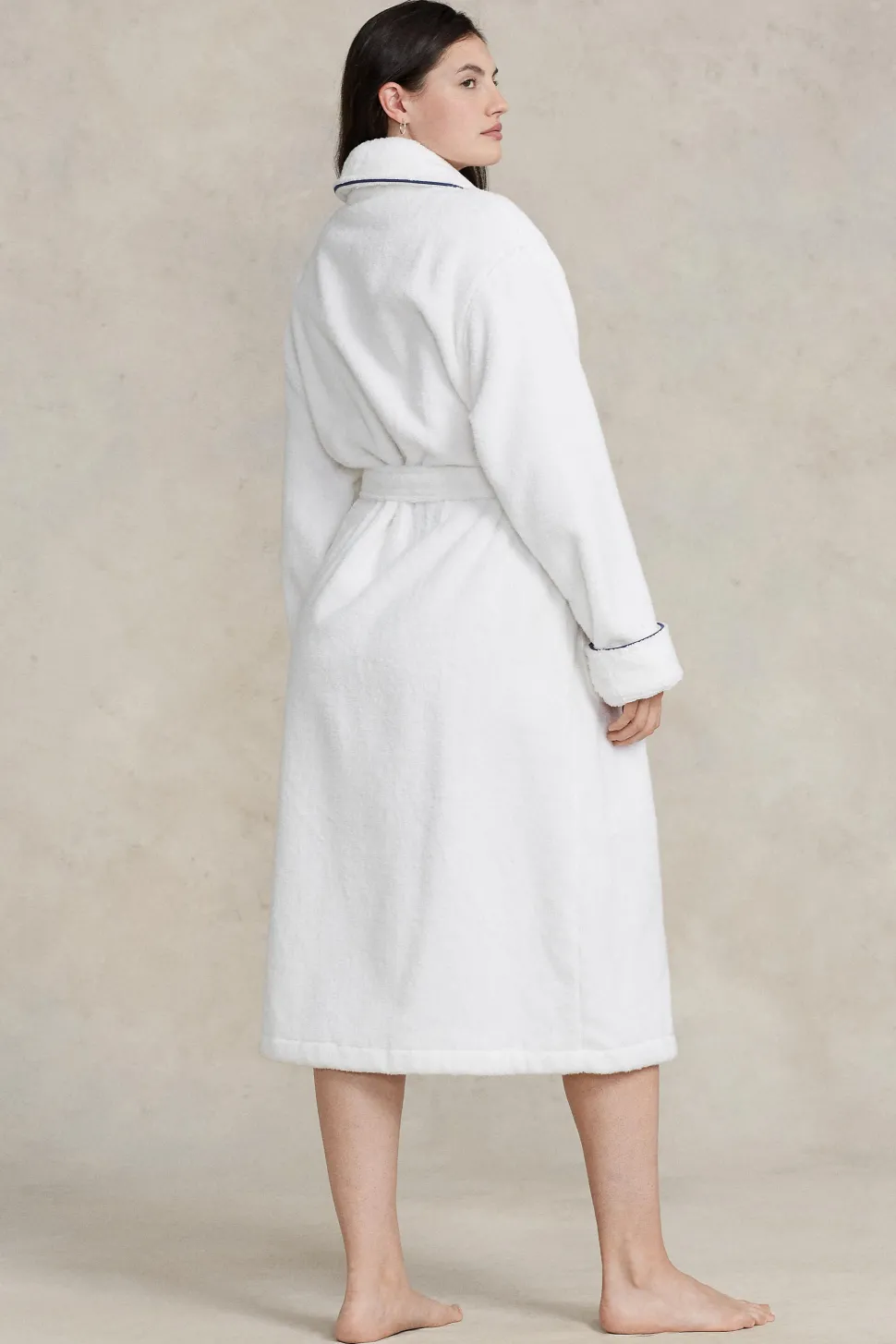 Logo Shawl-Collar Bath Robe