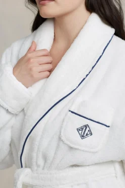 Logo Shawl-Collar Bath Robe