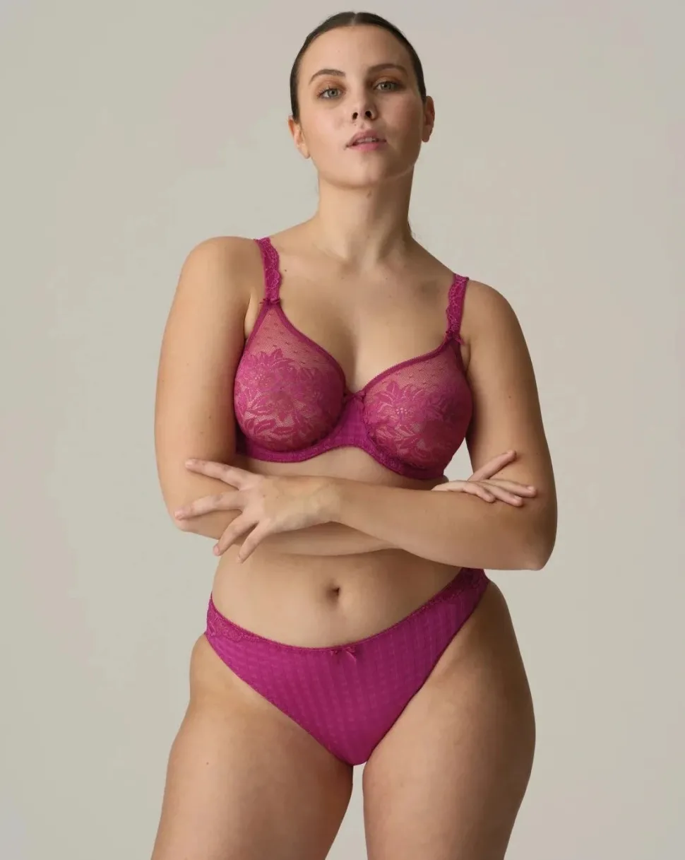 Madison Non-Padded Full Cup Seamless Bra: Fuchsia Size 38D, 40F