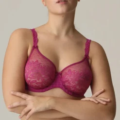 Madison Non-Padded Full Cup Seamless Bra: Fuchsia Size 38D, 40F