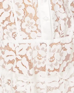 Magnolia Romper Teddy: White