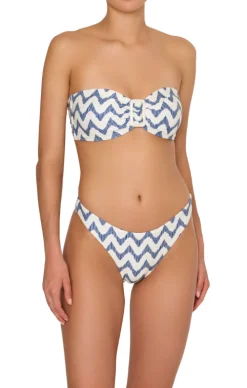 Margot Barcelona Chevron Bandeau Bikini Set
