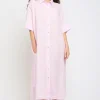 Maxi Linen Blouse Dress