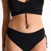 Mid Rise Cinch Up Bikini Bottom