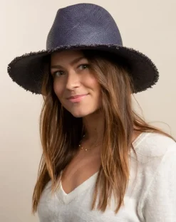 Navy Fringe Panama Continental