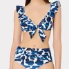 Ocean Puzzle Ruffle Bikini Set
