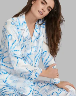 Octopus Garden Washable Silk Pajama: Size S