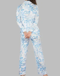 Octopus Garden Washable Silk Pajama: Size S