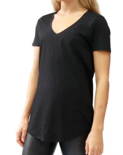 Organic Cotton Short Sleeve V-Neck Tee