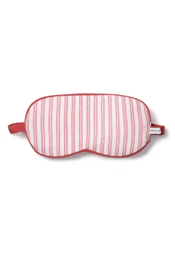Pima Sleep Mask in Antique Red Ticking