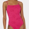 Pink Lace Eyelet One Piece