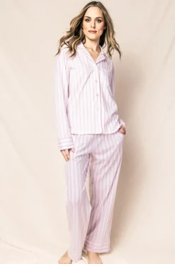 Pink Stripe Pima Cotton Pajama Set