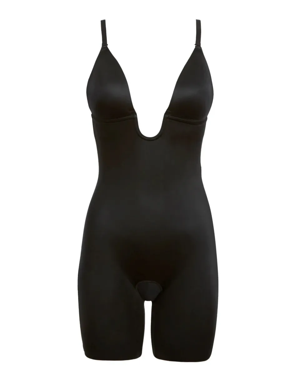 Plunge Low-Back Shaping Mid-Thigh Bodysuit: Suit Your Fancy