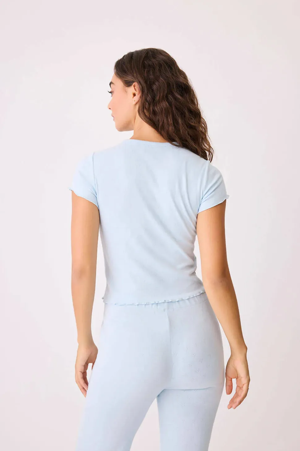 Pointelle Hearts PJ Set: Size L