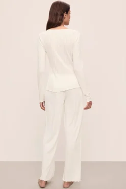 Pointelle Henley PJ Set