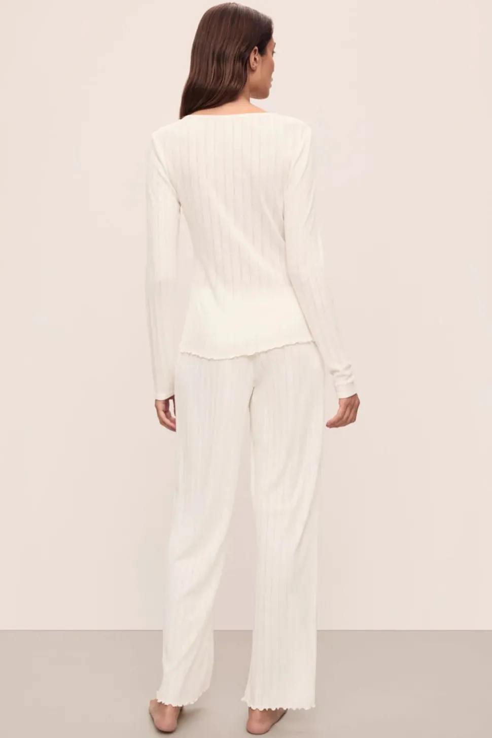 Pointelle Henley PJ Set