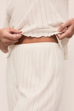 Pointelle Henley PJ Set