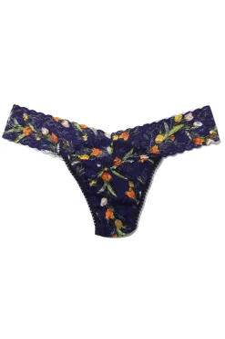 Printed Low Rise Thong