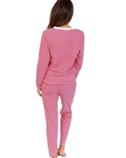 Red Stripe Cotton PJ Set