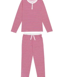 Red Stripe Cotton PJ Set