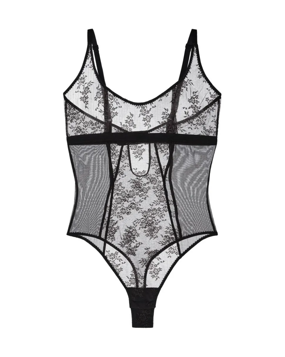 Romy Black Bodysuit