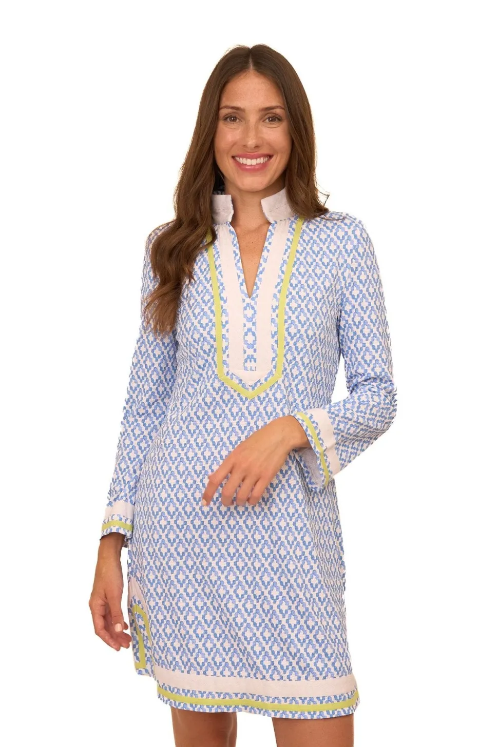 Seaside Pique Long Tunic Cover Up
