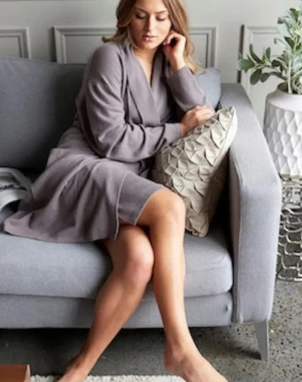 Short Cashmere Robe