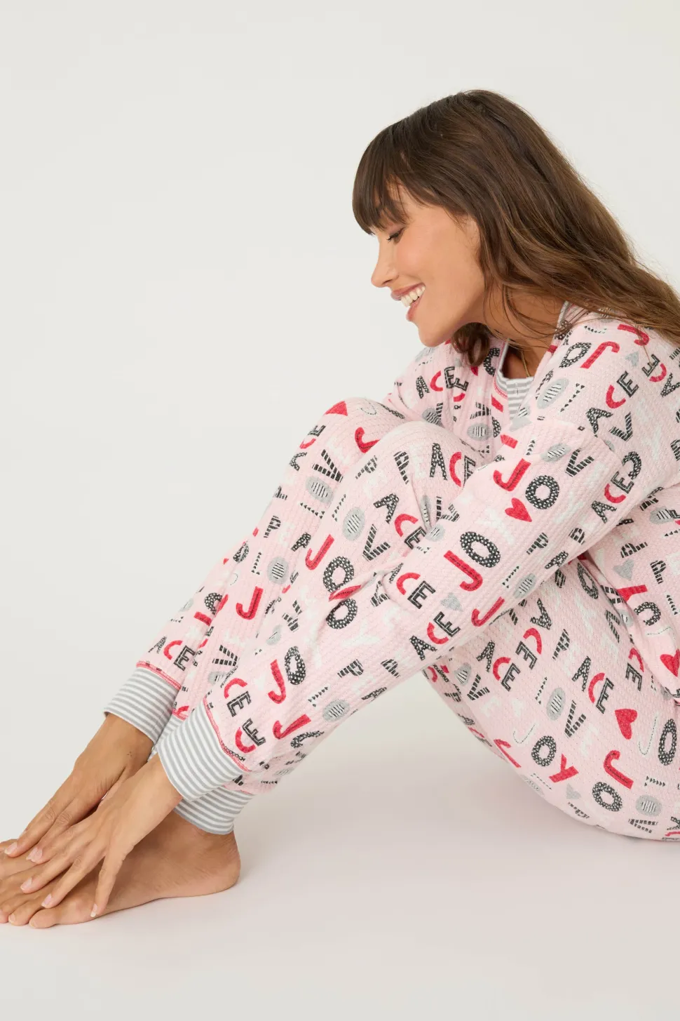 Ski Jammie PJ Set: Blush