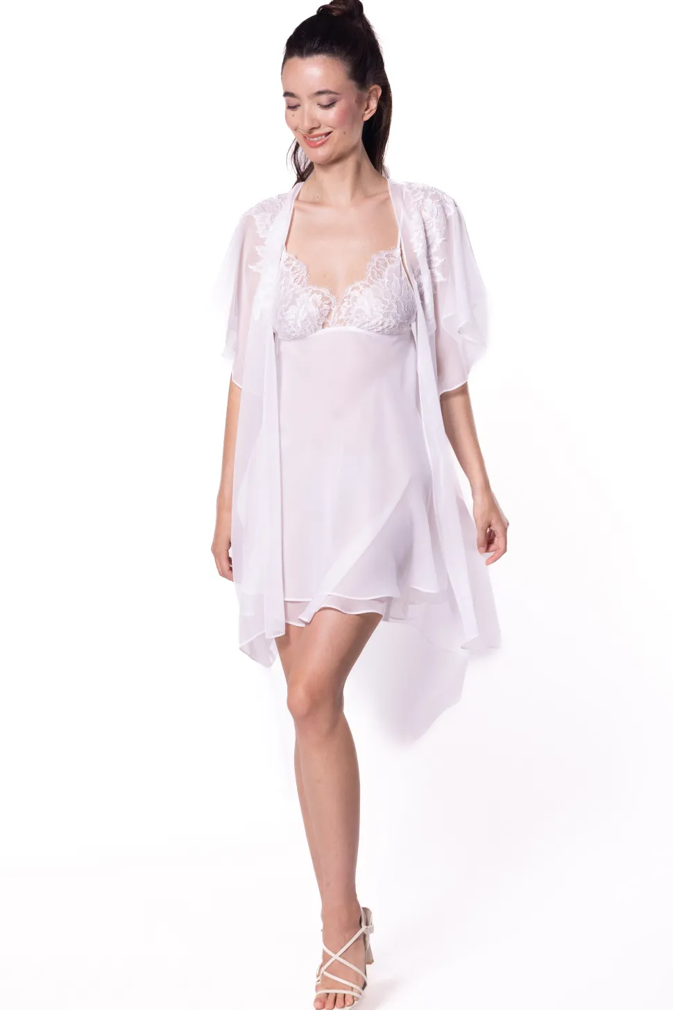 Snow White Chiffon Babydoll