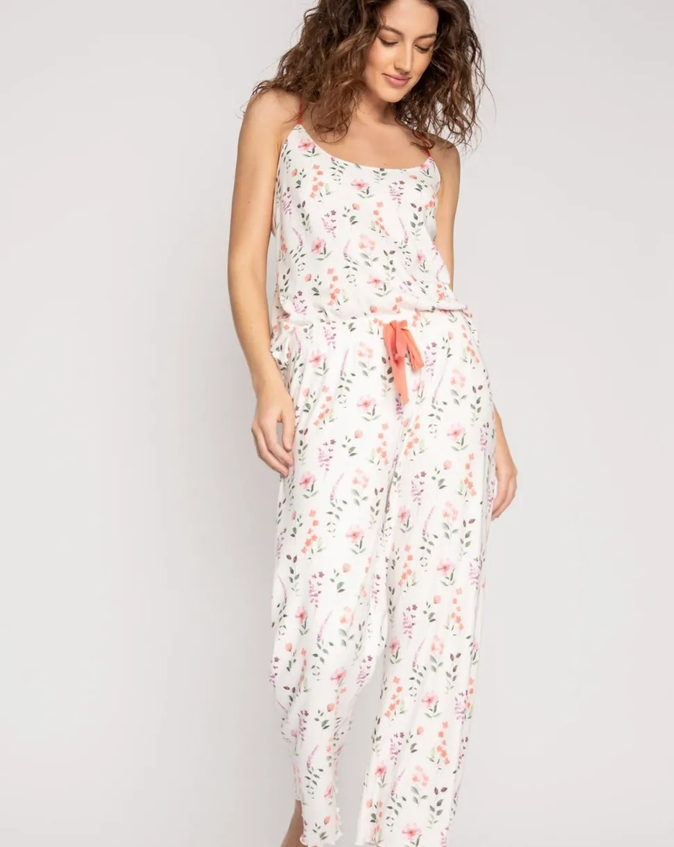 Spring Fling Cropped PJ Set: Size XL