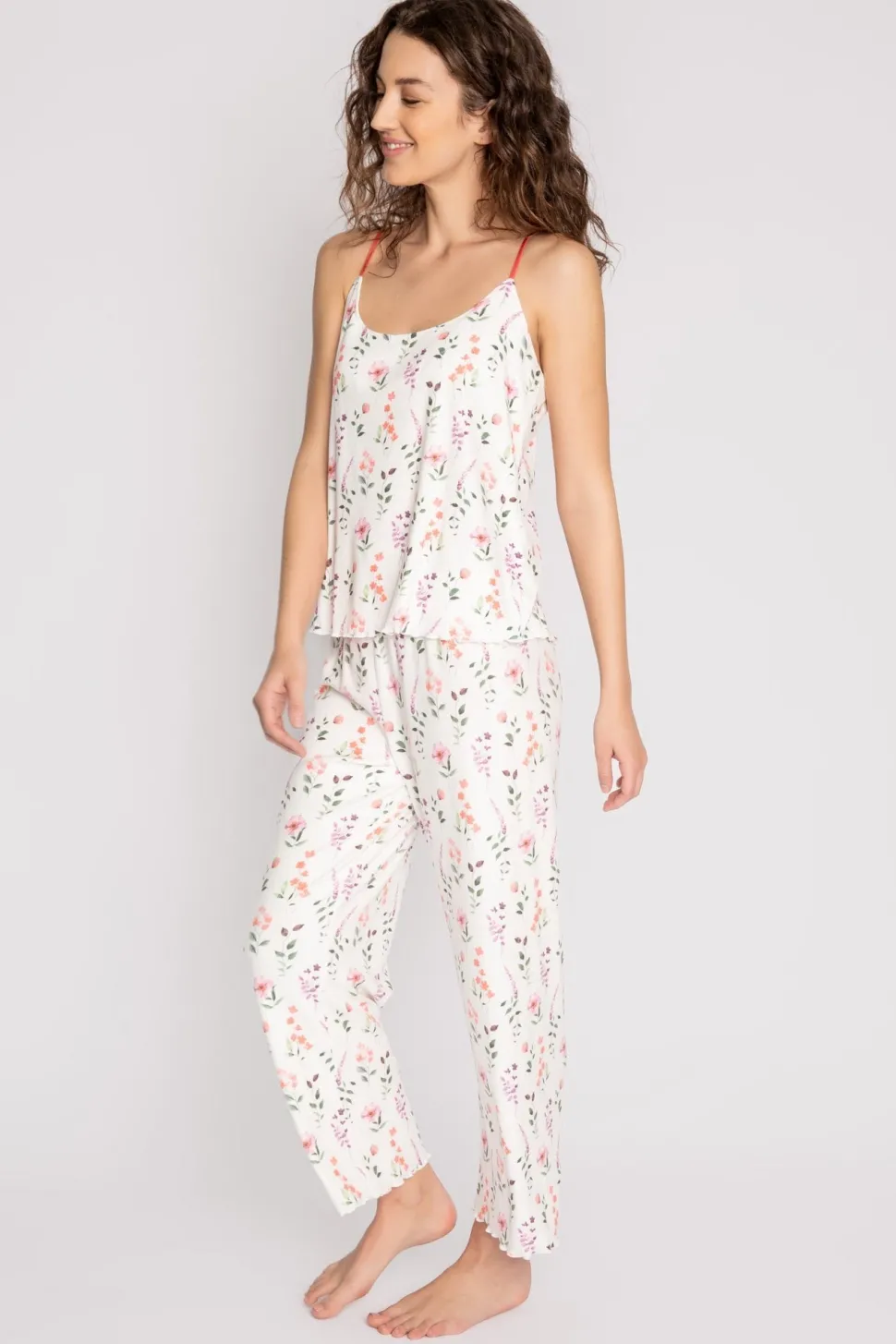 Spring Fling Cropped PJ Set: Size XL