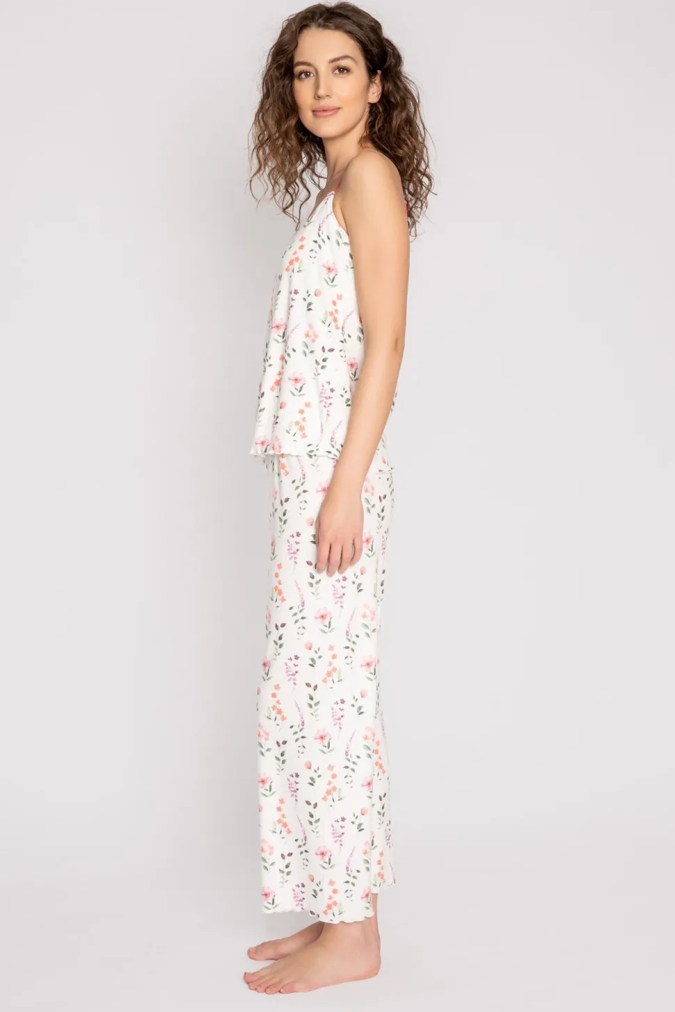 Spring Fling Cropped PJ Set: Size XL