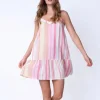 Staycation Striped Dress: Size M