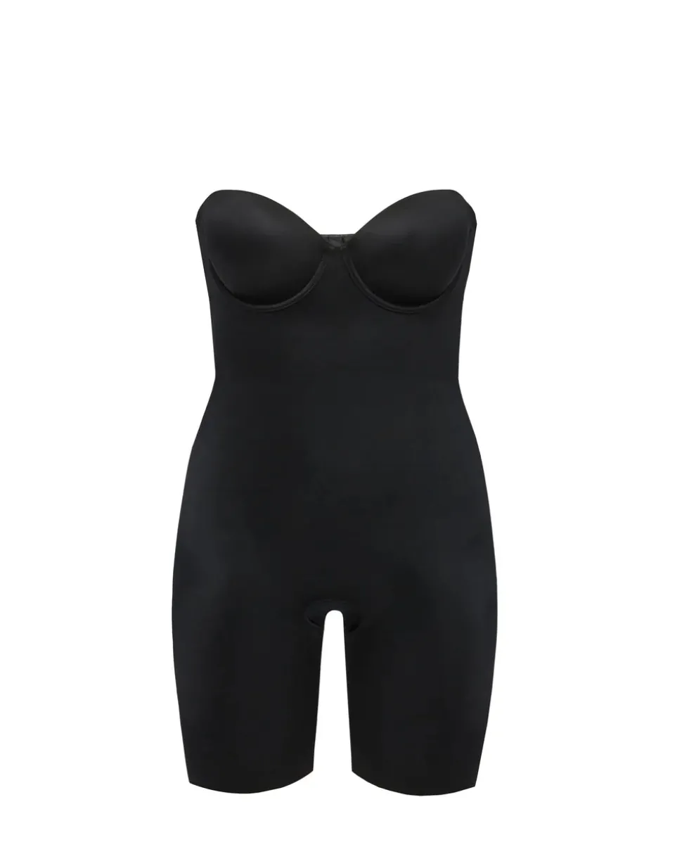 Strapless Shaping Cupped Mid-Thigh Bodysuit: Suit Your Fancy