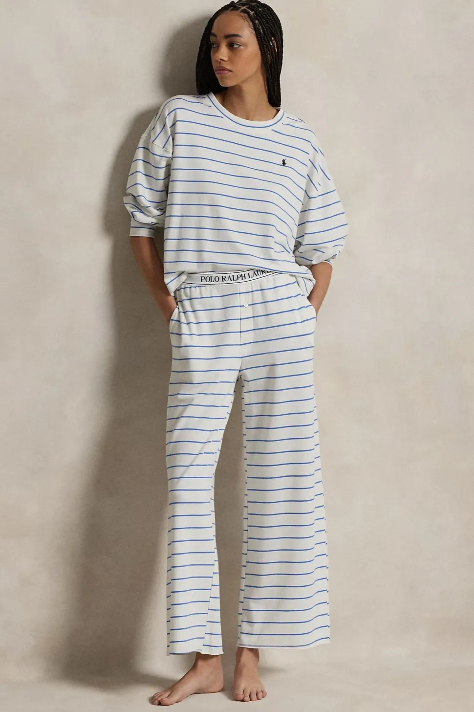Striped Long Pajama Set
