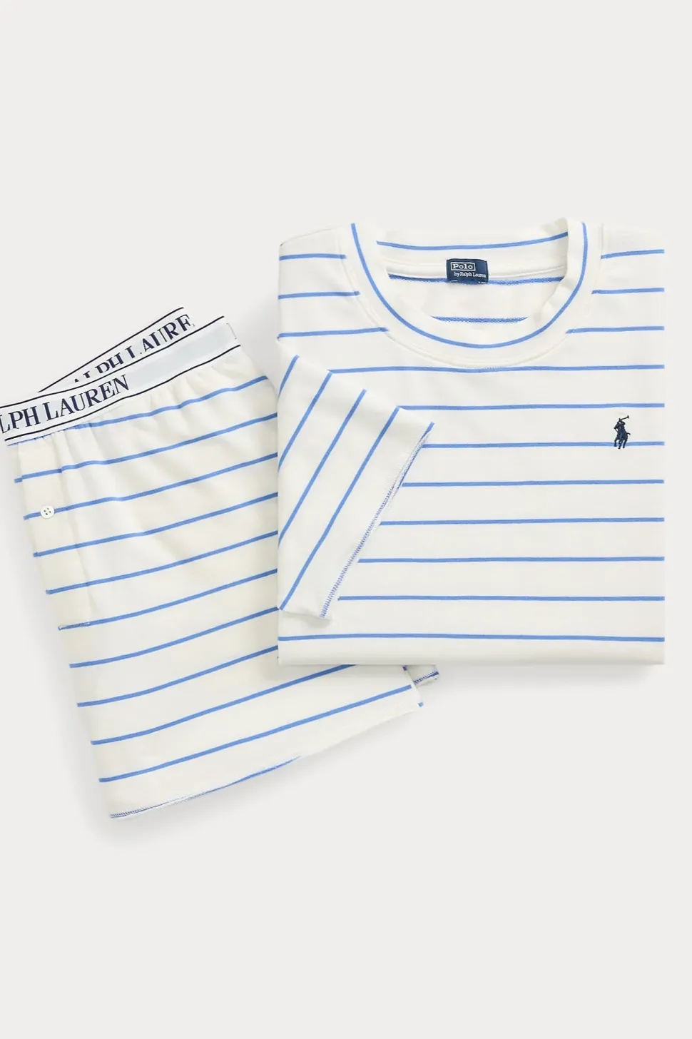 Striped Short-Sleeve Pajama Set