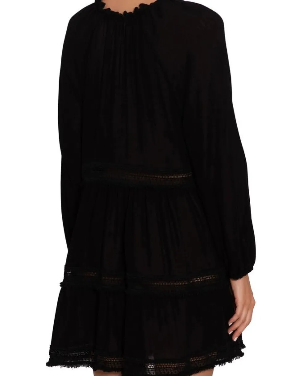 Summer Of Love Sofia Coverup Black: Size S