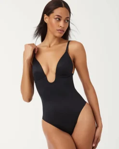 Thong Shaping Plunge Low-Back Bodysuit: Suit Your Fancy