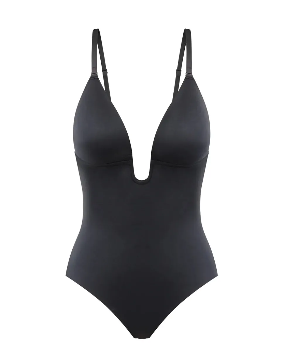 Thong Shaping Plunge Low-Back Bodysuit: Suit Your Fancy
