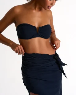 Tie Side Wrap Swim Skirt