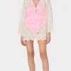 Viara 3D Floral Embroidery Coverup Dress