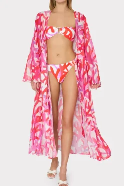 Vince Under The Sea Chiffon Dress