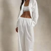White Cloud Cotton Pajama Set
