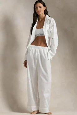 White Cloud Cotton Pajama Set