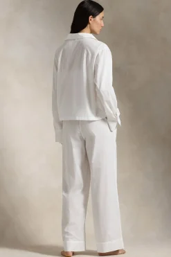 White Cloud Cotton Pajama Set
