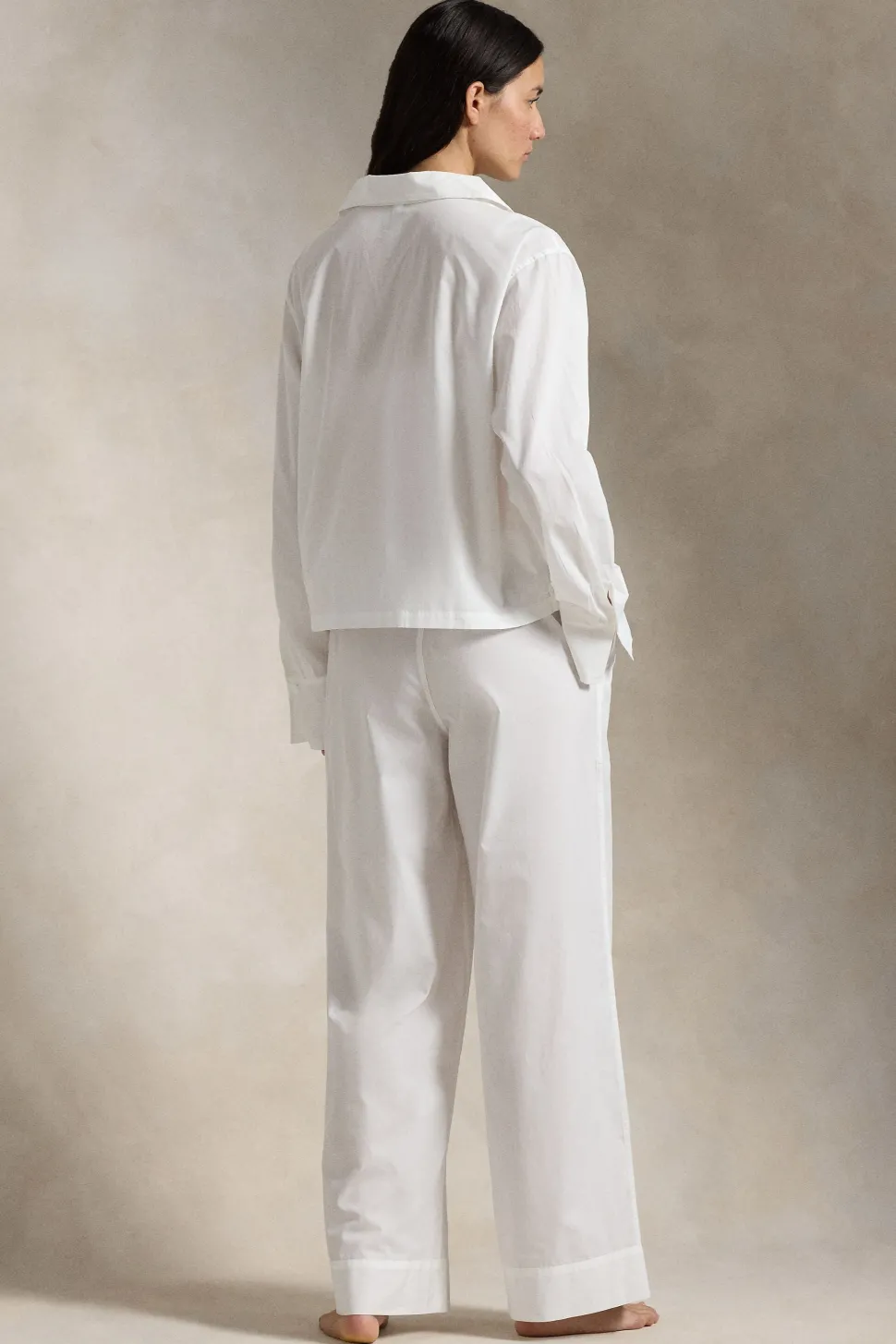 White Cloud Cotton Pajama Set