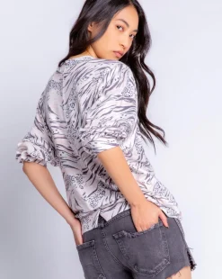 Wild Skin Long Sleeve Top, Size XL