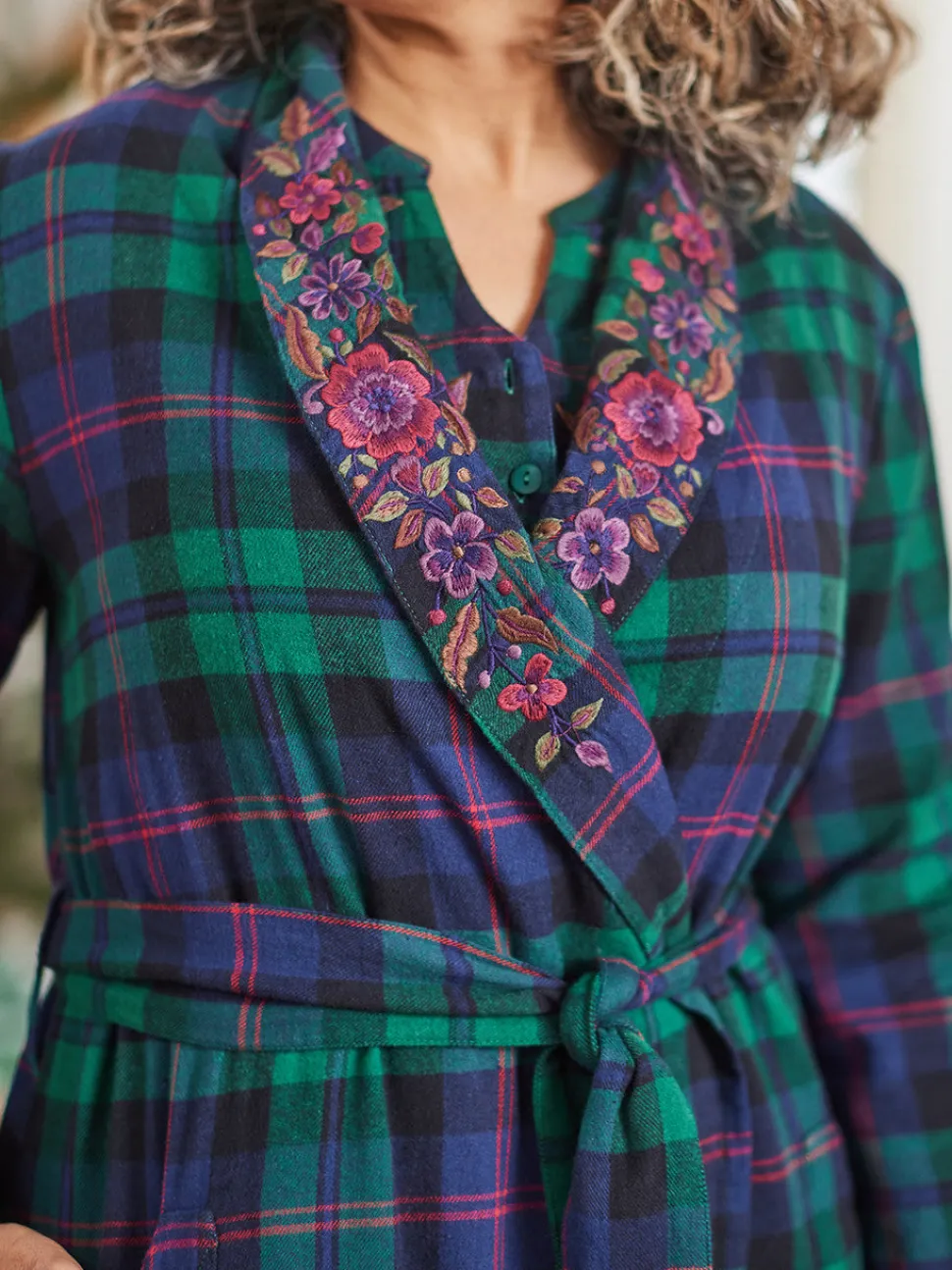 Yuletide Flannel Robe